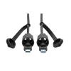 Eaton Tripp Lite Series USB 3.0 SuperSpeed A to A M / M Cable, Industrial - IP68, Shielded, 6 ft. (1.83 m), TAA - USB-Kabel - TAA-konform - USB Typ A (M) zu USB Typ A (M) - USB 3.1 Gen1 - 1.8 m - innen / außen - Schwarz - für P / N: N206-FP01-IND, N206-FP