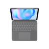 Logitech Combo Touch - Tastatur und Foliohülle - mit Trackpad - hintergrundbeleuchtet - Apple Smart connector - QWERTY - US International - Oxford Gray - für Apple 11-inch iPad Air (M2, M3)