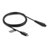 Delock - USB-Kabel - USB-C (M) zu 2-polig (M) - 5 V - 1 A - 1.2 m - Schwarz