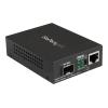 StarTech.com Gigabit Ethernet LWL / Glasfaser Medienkonverter mit SFP - 1000 Mbit / s Multimode Gigabit Ethernet Medienkonverter - Medienkonverter - 1GbE - 10Base-T, 1000Base-LX, 1000Base-SX, 100Base-TX, 1000Base-T - RJ-45 / SFP (mini-GBIC) - für P / N: