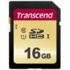 Transcend 500S - Flash-Speicherkarte - 16 GB - UHS-I U1 / Class10 - SDHC UHS-I