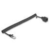 Delock RJ45 Spiralkabel Stecker zu Buchse Cat.5e UTP 1 m bis 3 m schwarz