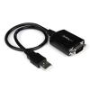 StarTech.com USB 2.0 auf Seriell Adapter - USB zu RS232 / DB9 Schnittstellen Konverter (COM) - Stecker / Stecker 0,3m - Serieller Adapter - USB - RS-232 - Schwarz