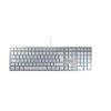 CHERRY KC 6000 SLIM - Tastatur - USB - Deutsch - Tastenschalter: CHERRY SX - Silber
