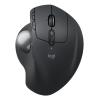 Logitech Ergo Series MX Ergo S - Trackball - fortgeschritten - ergonomisch - optisch - 8 Tasten - kabellos - Bluetooth, 2.4 GHz - Logitech Logi Bolt USB-Receiver - Graphite