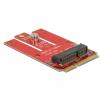 Adapter Mini PCIe > M.2 Key E Slot Delock