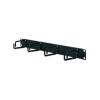 1U Horizontal Cable Organizer Black