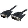 StarTech.com DVI auf VGA Monitorkabel 2 Meter - Stecker / Stecker - DVI-I 24+5 VGA (15Pin) - DVI-A analog VGA Kabel St / St 2m - Videokabel - HD-15 (VGA) (M) zu DVI-A (M) - 2 m - geformt, Daumenschrauben - Schwarz