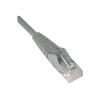 Eaton Tripp Lite Series Cat6 Gigabit Snagless Molded (UTP) Ethernet Cable (RJ45 M / M), PoE, Gray, 5 ft. (1.52 m) - Patch-Kabel - RJ-45 (M) zu RJ-45 (M) - 1.5 m - UTP - CAT 6 - geformt, ohne Haken, verseilt - Grau