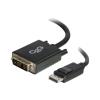 C2G 1m DisplayPort to Single Link DVI-D Adapter Cable M / M - DP to DVI - Black - DisplayPort-Kabel - Single Link - DisplayPort (M) zu DVI-D (M) - 1 m - Schwarz