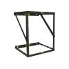 Eaton Tripp Lite Series 8U 12U 22U 2 Post Open Frame Rack Cabinet Expandable 11.5" Depth Wall Mount - Schrank offener Rahmen - 2 Pfosten - geeignet für Wandmontage - Schwarz - 48.3 cm (19")