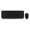 CHERRY GENTIX DESKTOP - Tastatur-und-Maus-Set - kabellos - 2.4 GHz - Englisch - Schwarz