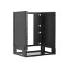 Eaton Tripp Lite Series 12U Wall-Mount Bracket with Shelf for Small Switches and Patch Panels, Hinged - Rack-Einlegeboden - mit Scharnier - geeignet für Wandmontage - Schwarz - 12U - 48.3 cm (19")