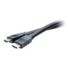 C2G 75ft (22.9m) C2G Performance Series Ultra Flexible Active High Speed HDMI Cable - 4K 30Hz In-Wall, CMG (FT4) Rated - High Speed - HDMI-Kabel - HDMI männlich zu HDMI männlich - 22.9 m - Schwarz - aktiv, unidirektional, 4K30Hz Unterstützung