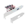 Delock PCI Express Card - USB-Adapter - PCIe 2.0 - USB, USB 2.0, USB 3.0 - 2 Anschlüsse