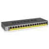 Switch 16-Port Gigabit unmanaged Switch PoE / PoE+ 183W PoE Budget, lüfterlos, Metallgehäuse, Desktop / Rack- Wandbefestigung