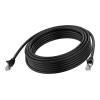 3 m CAT6-Kabel - RJ45 (m) zu RJ45 (m) - STP geschirmtes Twisted-Pair - CAT 6a - 10 Gbps - 24 AWG - mit Knickschutz - schwarz