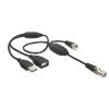 Delock Antennenkabel F Buchse > F Stecker mit Phantomspeisung 5 V über USB 22 cm
