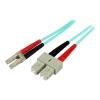 1m OM3 Multimode Fiber Cable, LC / SC UPC