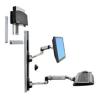 Ergotron LX - Befestigungskit (CPU-Halter, Maushalterung, 2 Schienenabdeckungen, Tastaturarm, 2 Kabelkanäle, Handgelenkkissen, Wandschiene 10", Wandschiene 34", Display-Befestigung, Mauspad) - für LCD-Display / PC-Ausrüstung - kleiner CPU-Halter - Sc