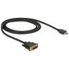Kabel DVI 18+1 Stecker > HDMI-A Stecker 1,0 m Delock
