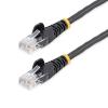 StarTech.com Cat5e Patchkabel mit Snagless RJ45 Anschluss - Netzwerkkabel 5m - Schwarz - Patch-Kabel - RJ-45 (M) zu RJ-45 (M) - 5 m - UTP - CAT 5e - ohne Haken - Schwarz