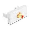Delock - Easy 45 - Einrastmodul - vergoldet - RCA - einfach - Rot, weiß