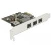 Delock PCI Express Karte > 3 x extern FireWire B + 1 x intern FireWire A