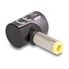 Delock - Adapter für Power Connector - Gleichstromstecker 5,5 x 2,5 mm (M) zu 8-poliger Steckverbinder magnetisch - 20 V - 3 A - Anthrazit