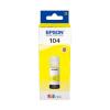 Epson EcoTank 104 - 65 ml - Gelb - original - Tintenbehälter - für EcoTank ET-14100, 1810, 2721, 2810, 2811, 2812, 2814, 2815, 2820, 2821, 2825, 2826, 4800