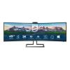 Philips Brilliance P-line 499P9H - LED-Monitor - gebogen - 124.5 cm (49") (48.8" sichtbar) - 5120 x 1440 Dual Quad HD @ 60 Hz - VA - 450 cd / m² - 3000:1 - DisplayHDR 400 - 5 ms - 2xHDMI, DisplayPort, USB-C - Lautsprecher - Textured Black