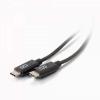 C2G 6ft USB C Cable - USB C to USB C Cable - USB C 2.0 3A - 480 Mbps - M / M - USB-Kabel - 24 pin USB-C (M) umkehrbar zu 24 pin USB-C (M) umkehrbar - USB 2.0 - 30 V - 3 A - 1.82 m - Schwarz
