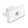 Delock - Easy 45 - Einrastmodul - UTP - RJ 12 - einfach - weiß