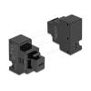 Delock - Snap-in-Modul (Keystone) - PD 20 W - USB Typ-C - 1 USB-C socket - 3 A - Schwarz