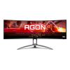 AOC Gaming AG493UCX2 - AGON Series - LED-Monitor - Gaming - gebogen - 124.5 cm (49") (48.8" sichtbar) - 5120 x 1440 Dual Quad HD @ 165 Hz - VA - 550 cd / m² - DisplayHDR 400 - 1 ms - 3xHDMI, DisplayPort, USB-C - Lautsprecher - Black Texture