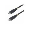 StarTech.com 2m USB-C Charging Cable, 240W, Silicone Jacket w / Braid - USB-Kabel - USB-C (M) zu USB-C (M) - USB 2.0 - 48 V - 5 A - 2 m - erweiterter Leistungsbereich (EPR), USB Power Delivery (240W) - Schwarz