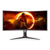 AOC Gaming CU34G2XP / BK - LED-Monitor - Gaming - gebogen - 86.4 cm (34") - 3440 x 1440 WQHD @ 180 Hz - VA - 4000:1 - DisplayHDR 400 - 1 ms - 2xHDMI, 2xDisplayPort - Schwarz