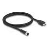 Delock M12 Kabel A-kodiert 17 Pin Buchse zu HDMI Stecker 1 m schwarz