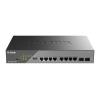 D-Link DSS 200G-10MP - Switch - managed - 8 x 10 / 100 / 1000 (PoE) + 2 x Gigabit SFP - an Rack montierbar - PoE (130 W)