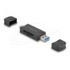 Delock - Kartenleser (microSD, SD) - USB 3.0 / USB-C