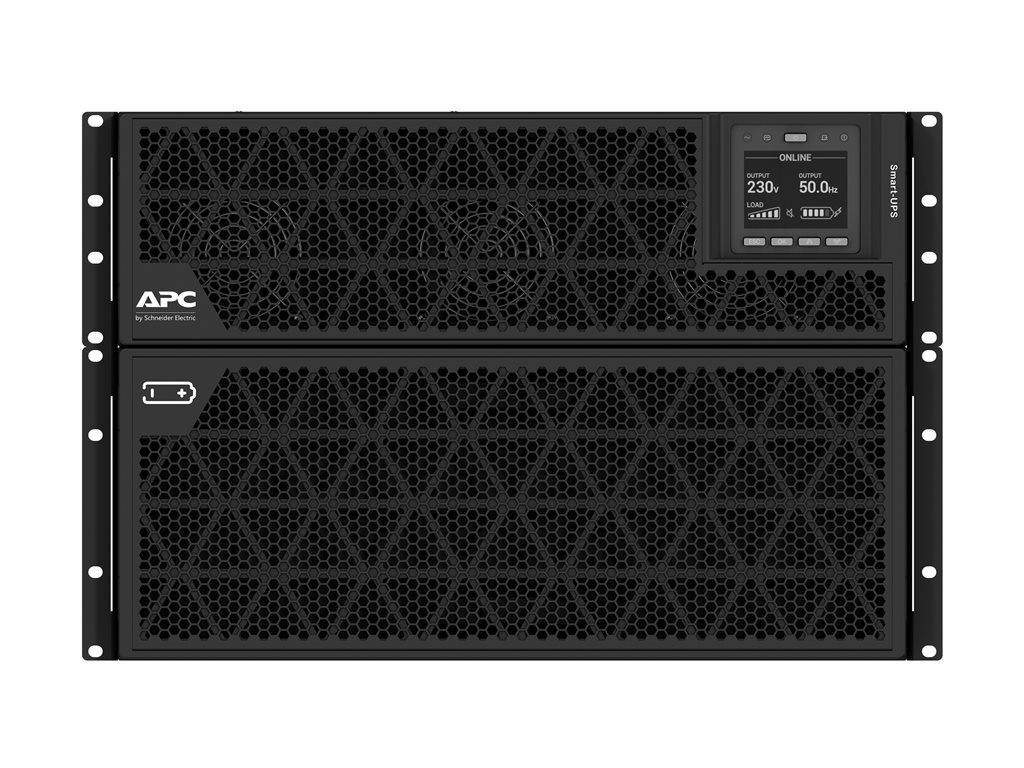 APC Smart-UPS RT - USV (in Rack montierbar / extern) - Wechselstrom 380 / 400 / 415 V - 15000 watt - 15000 VA - RS-232, USB, Ethernet 10 / 100 / 1000 - 7U - Schwarz