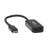 USB-C to HDMI Active Adapter Cable (M / F), 4K 60 Hz, HDR, 4:4:4, DP 1.4 Alt Mode, HDCP 2.2, Black, 6 in. (15.2 cm)