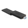 Delock - Netzwerkadapter - USB-A - Wi-Fi 5, Wi-Fi 6, 2T2R - Schwarz