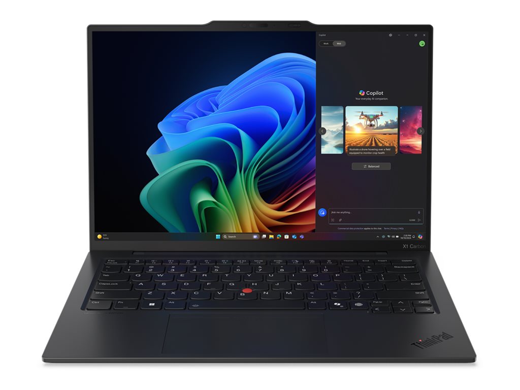 Lenovo ThinkPad X1 Carbon Gen 13 21NS - Aura Edition - 180°-Scharnierdesign - Intel Core Ultra 7 258V - Evo - Win 11 Pro - Intel Arc Graphics 140V - 32 GB RAM - 1 TB SSD TCG Opal Encryption 2, NVMe, Performance - 35.6 cm (14") OLED 2880 x 1800 (2.8K)