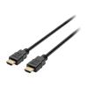 Kensington High Speed HDMI Cable with Ethernet, 6ft - Highspeed - HDMI-Kabel mit Ethernet - HDMI männlich zu HDMI männlich - 1.83 m - Schwarz - 4K Unterstützung