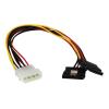 12" LP4 to 2x latching SATA Y Cable