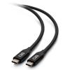 C2G 2.5ft (0.8m) USB-C Male to USB-C Male Cable (20V 5A) - USB4 (40Gbps) - USB-Kabel - 24 pin USB-C (M) zu 24 pin USB-C (M) - USB 2.0 / USB 3.2 / USB4 / Thunderbolt 3 - 20 V - 5 A - 80 cm - umkehrbare Stecker, 8K Unterstützung, hauchvergoldete Kontak