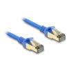 Delock RJ45 Netzwerkkabel Cat.8.1 F / FTP Slim 2 m blau
