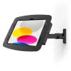 Compulocks iPad 10th-11th (A16) Gen Space Enclosure Swing Wall Mount Black - Befestigungskit (Gehäuse, VESA-Halterung mit Schwingarm, Befestigungsteile) - Schwenkarm - für Tablett - verriegelbar - hochwertiges Aluminium - Schwarz - Bildschirmgröße: 2