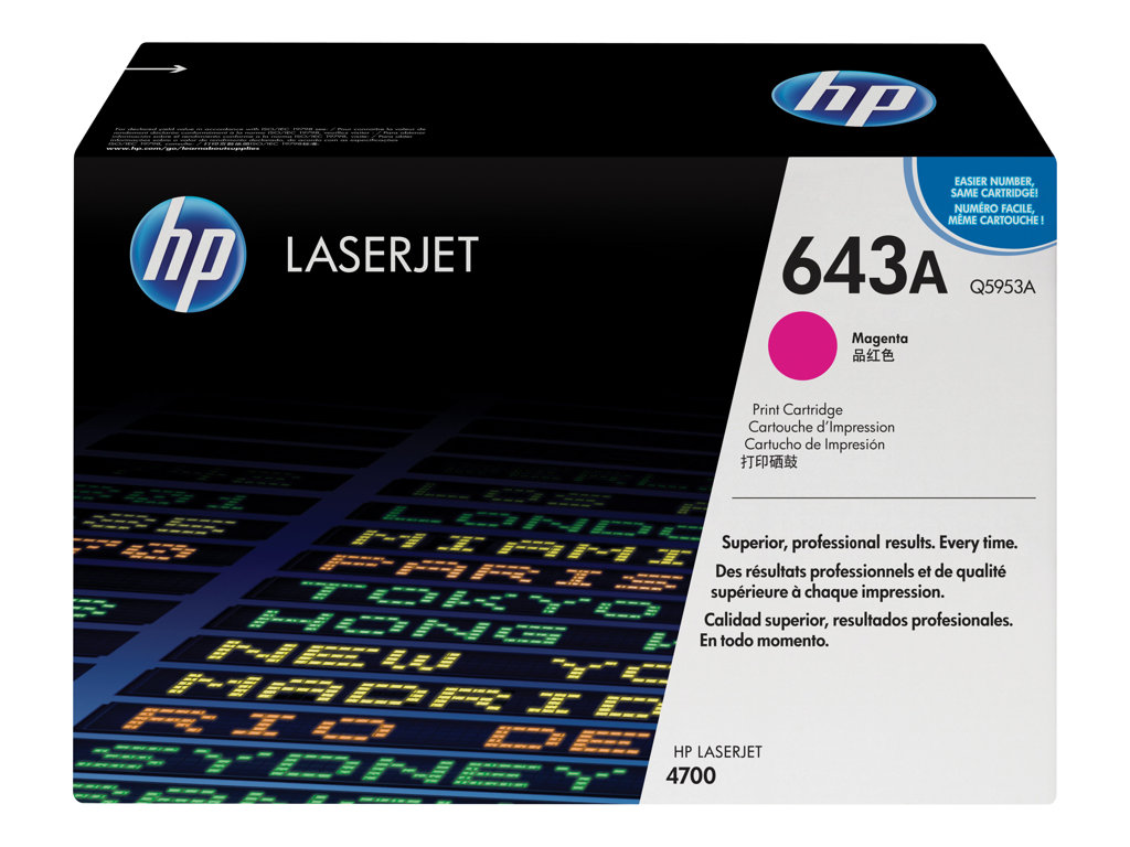 Toner Q5953A / magenta / bis zu 10000 Seiten / für CLJ Q5953A CLJ 4700